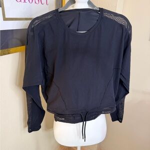 lululemon athletica Black Crop Top